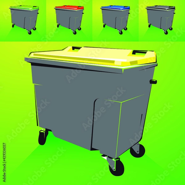 Obraz Poubelle container