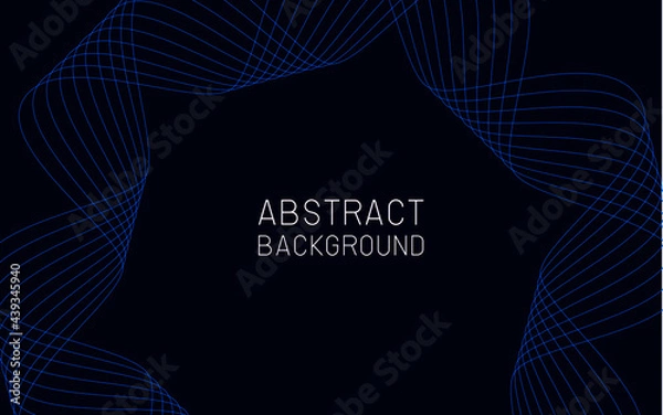 Obraz vector technology abstract background with lines illustration