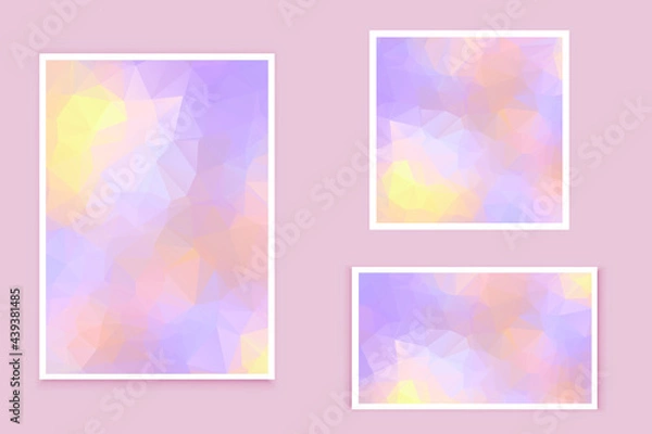 Fototapeta abstract textured polygonal background vector. Blurry triangle design. The pattern can be used for the background.