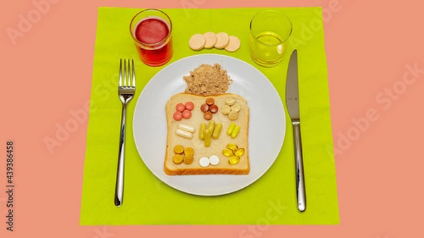 Obraz Food supplements 