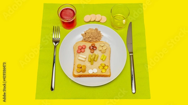 Obraz Food supplements 