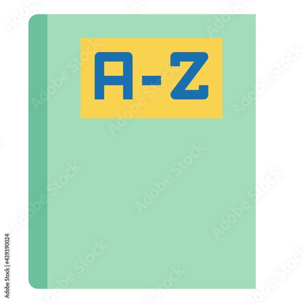 Fototapeta book flat icon