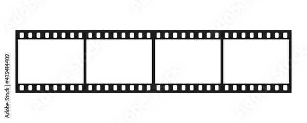 Obraz Three photo clip frame. Isolated vector icon.