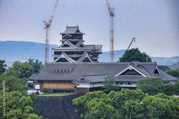 Fototapeta 熊本城（熊本地震被災後）