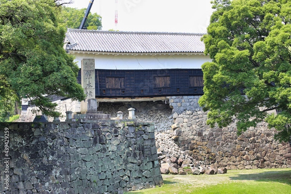 Obraz 熊本城（熊本地震被災後）
