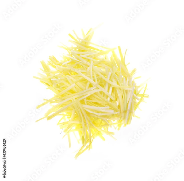 Obraz garlic chives isoalted on white background