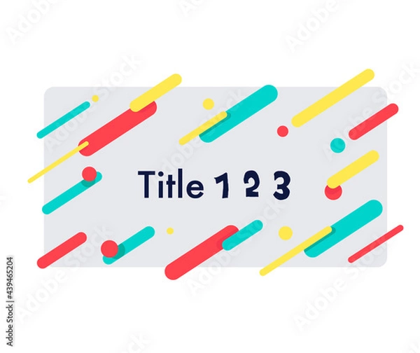 Obraz タイトル背景に使える幾何学模様／バナー背景