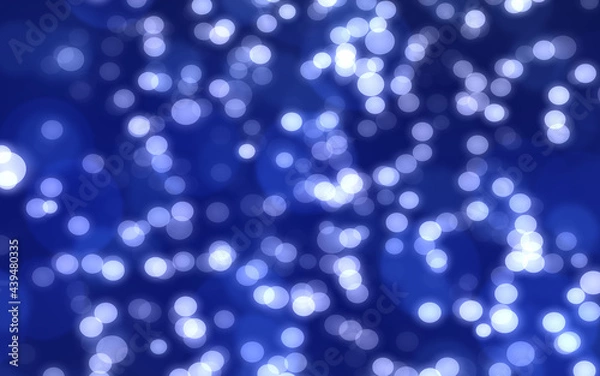 Obraz Blue winter bokeh defocused abstract background.