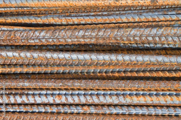 Fototapeta Steel bars background