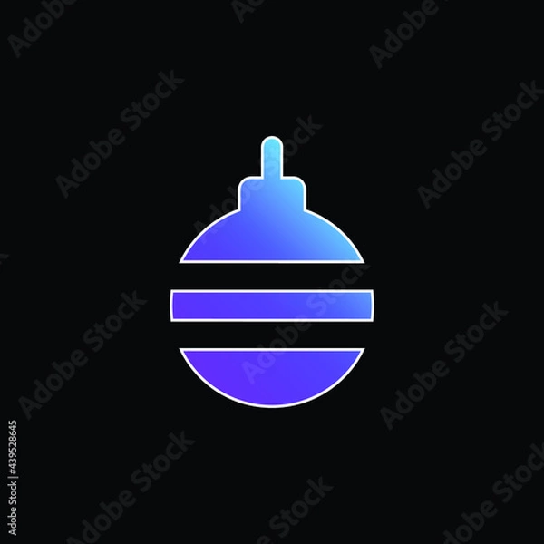Fototapeta Bauble blue gradient vector icon