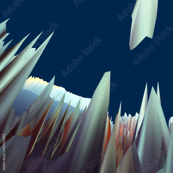 Fototapeta 3d image of a landscape