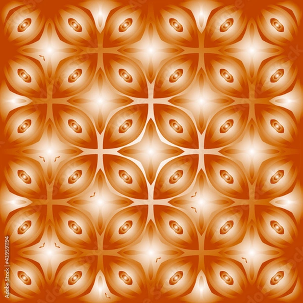 Fototapeta Geometric vector pattern with yellow and white gradient. simple ornament for wallpapers and backgrounds.