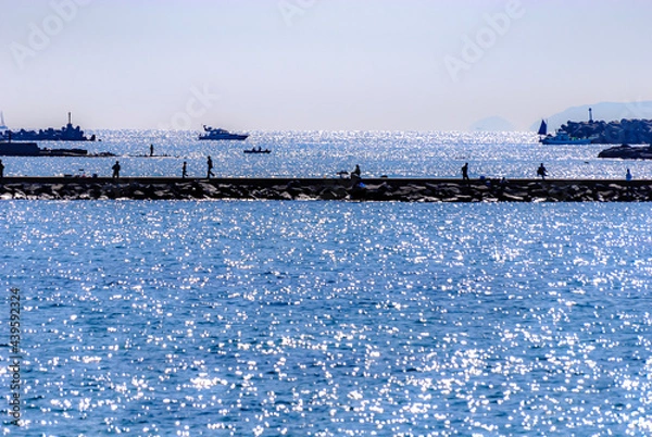 Obraz 休日の桟橋