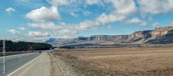 Obraz clouds road foothill canyon