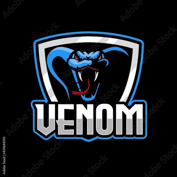 Fototapeta Cobra mascot logo gaming design vector