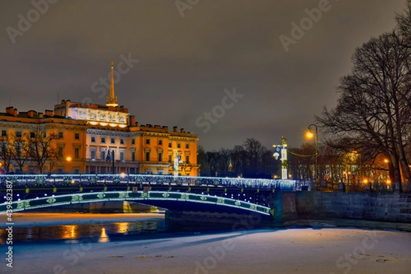 Obraz winter landscape in St. Petersburg