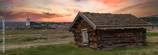 Obraz old house in the mountains