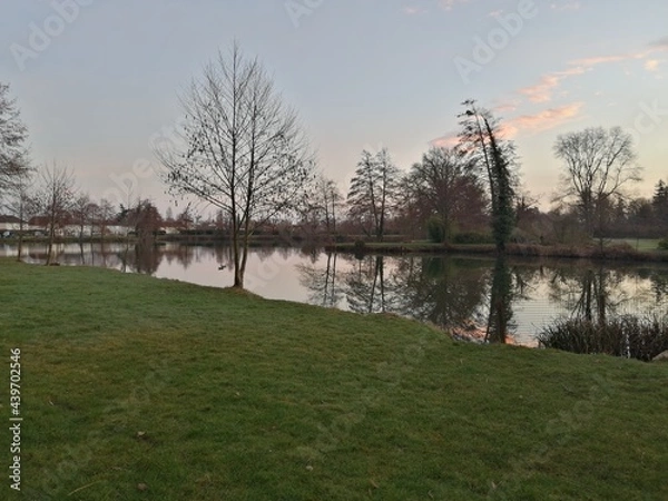 Obraz pelouse autour du lac