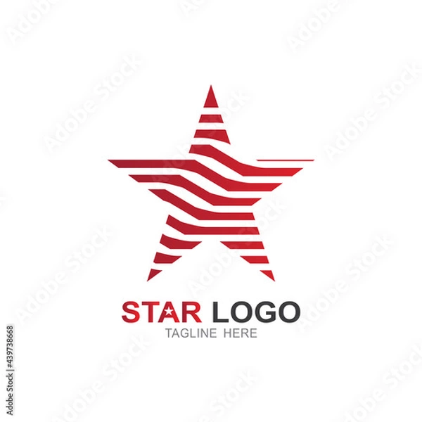 Fototapeta Star logo template. vector icon illustration