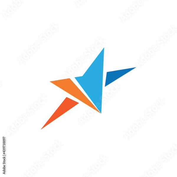 Fototapeta Star logo template. vector icon illustration