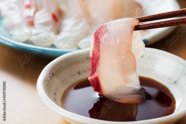 Obraz 刺身　鯛の刺身　お造り　鯛