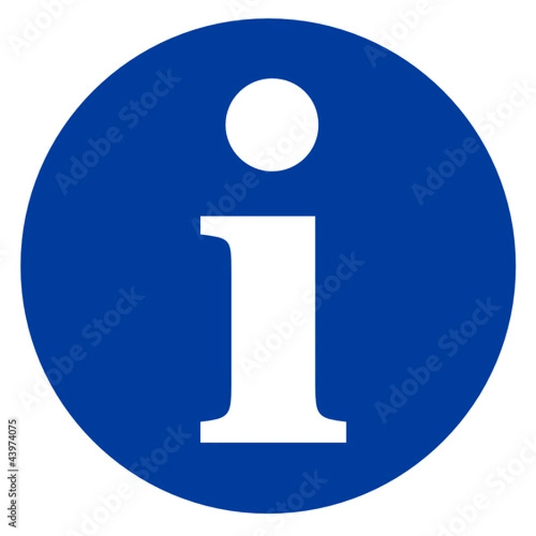 Fototapeta Information i Zeichen