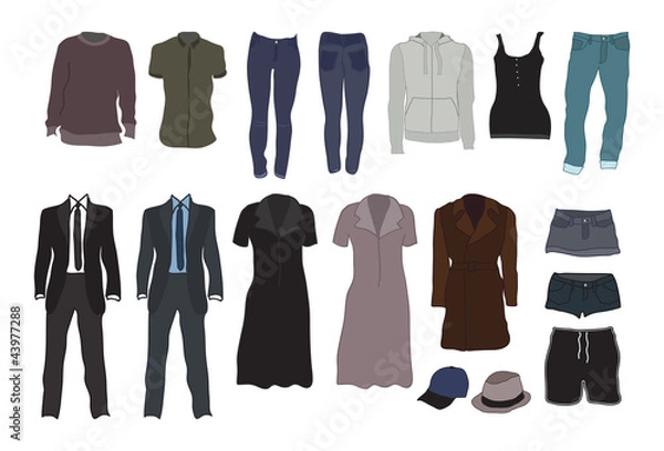 Obraz Clothes colour