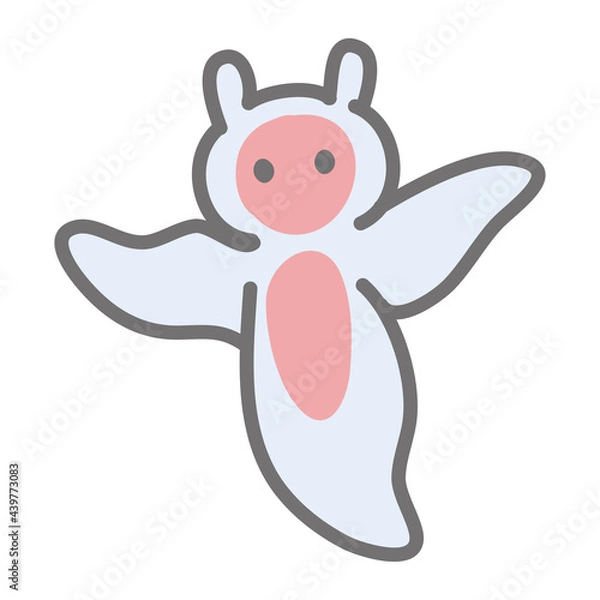 Fototapeta かわいいクリオネのイラスト