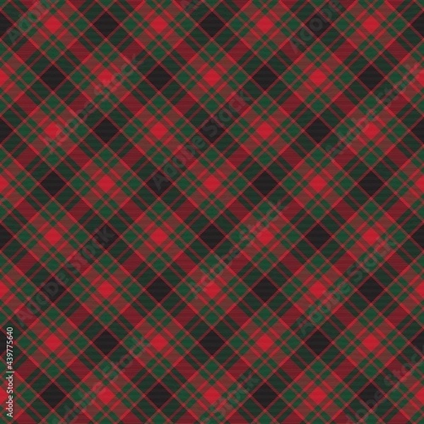 Obraz Christmas Chevron Plaid Tartan textured Seamless Pattern Design