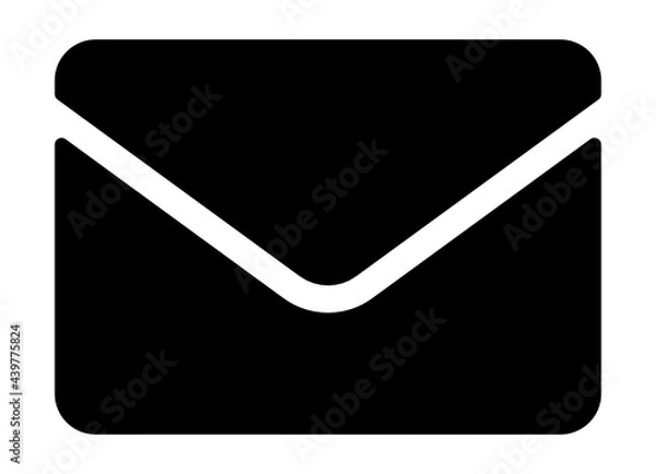Obraz Solid mail icon