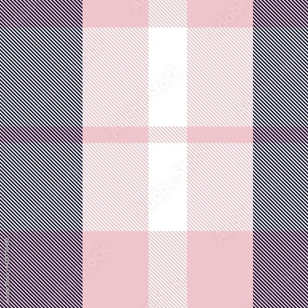 Fototapeta Pink Navy, Asymmetric Plaid textured Seamless Pattern
