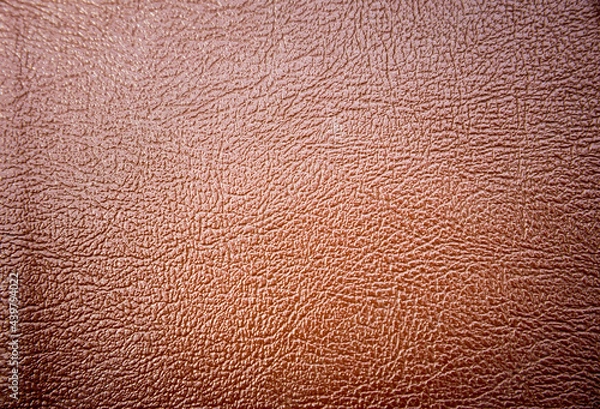 Obraz Brown leather texture background, Close up shot