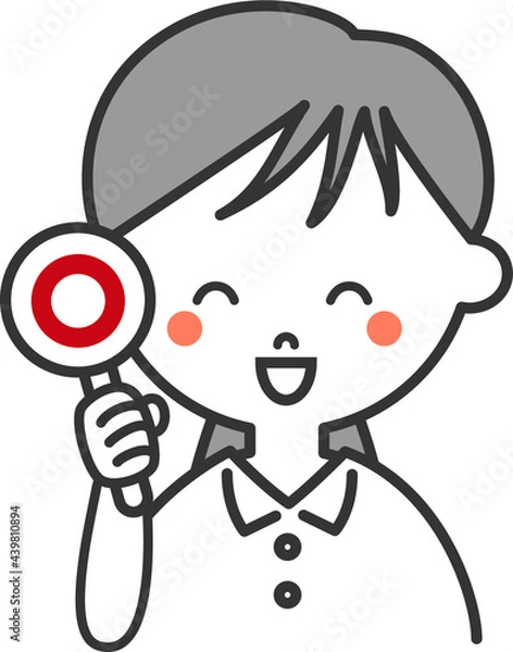 Fototapeta 白い服の女の子のイラスト