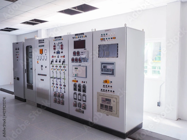 Obraz Medium Voltage Switchgear in power plant.