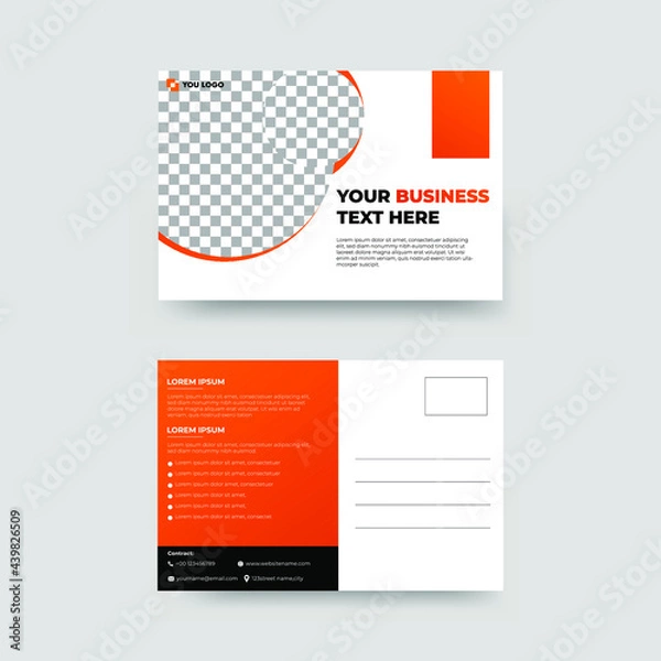 Obraz Business Postcard Design Template