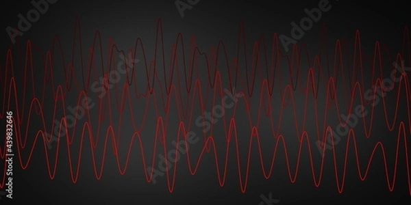 Fototapeta 重なり合う信号波形