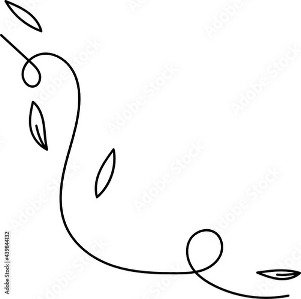 Obraz Flower Line Art illustration