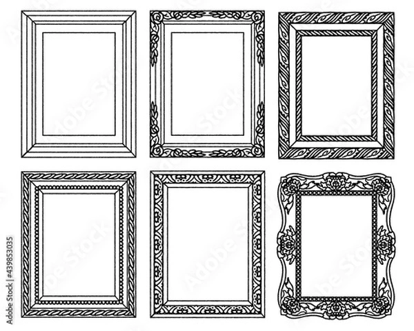 Fototapeta 額02-線画