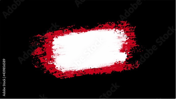 Fototapeta Black and red banner watercolor background for textures backgrounds and web banners design