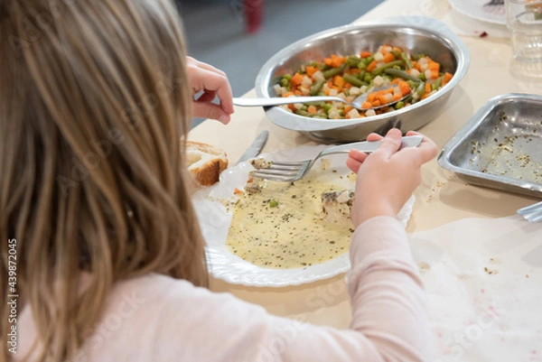 Obraz Repas à la cantine 