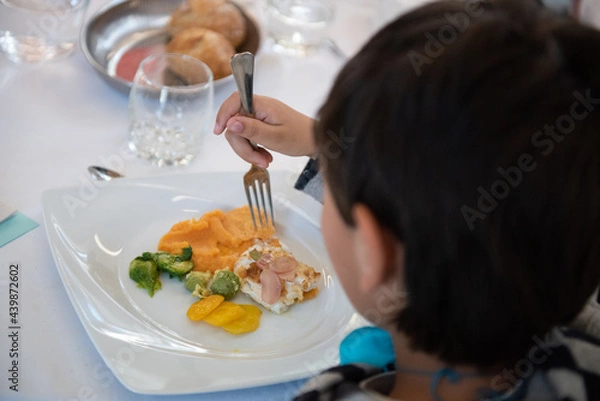 Obraz Repas à la cantine 