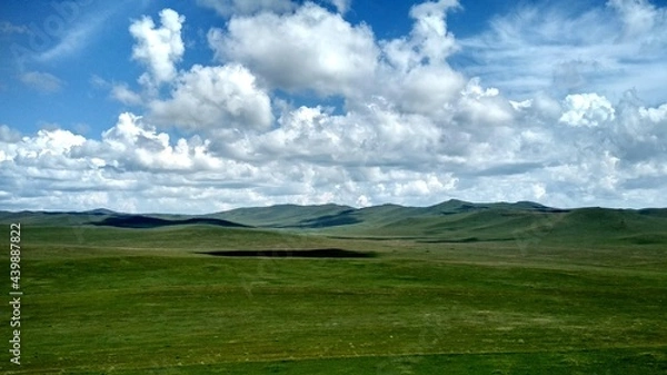 Fototapeta landscape with clouds