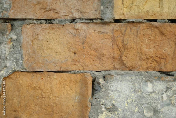 Fototapeta Background from old red brick