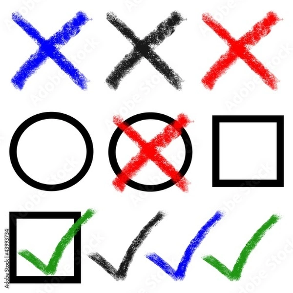 Obraz Checkbox Set