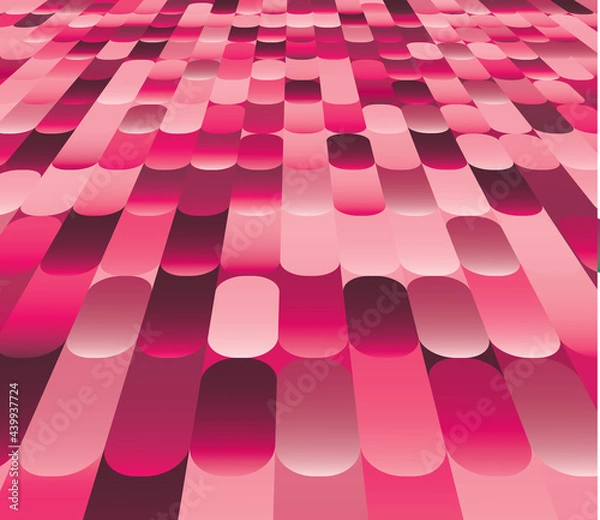 Fototapeta Halftone background with perspective effect. Drawing on the floor or ceiling