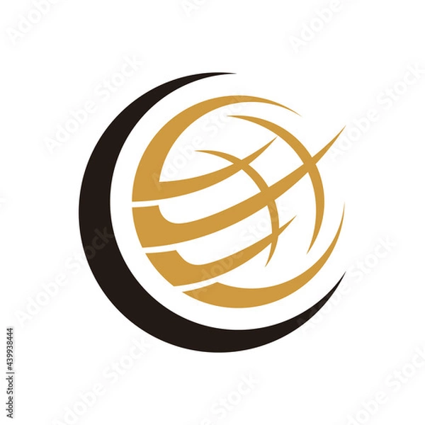 Obraz Gas and oil industrial logo design idea with oil drop and flame shape. Black and Gold logo concept for energy business. Energy resources logo layout.