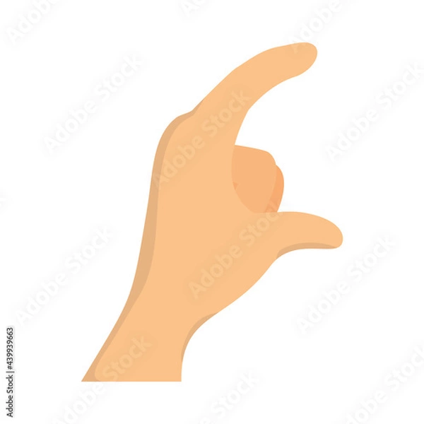 Fototapeta hand showing little size