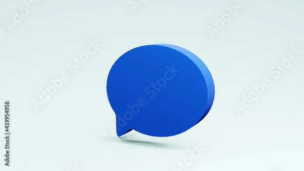 Fototapeta speech bubbles thinking balloon Infographic design 3d rendering