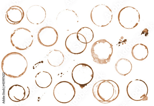 Obraz Brązowe plamy kawy