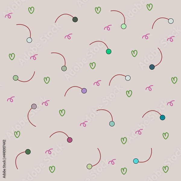 Obraz Cute patterns for making various paper prints.